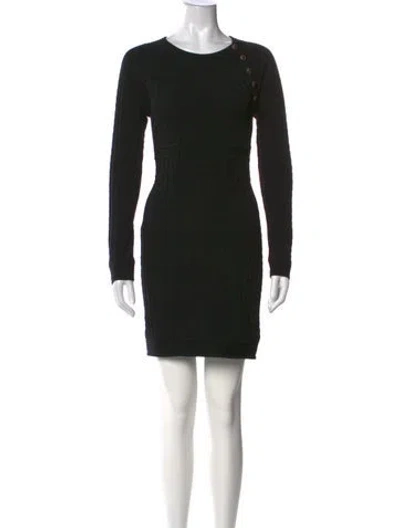Pre-owned Chanel Vintage Mini Dress In Black