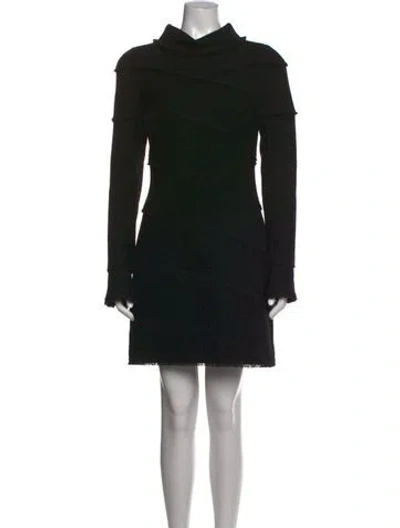 Pre-owned Chanel Vintage Mini Dress In Black
