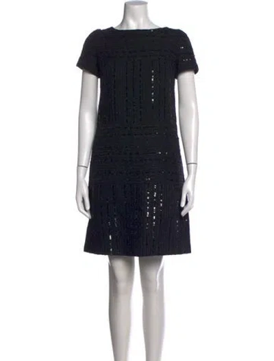 Pre-owned Chanel Vintage Mini Dress In Black