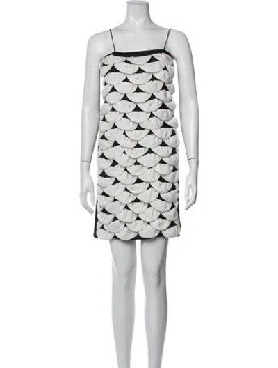 Pre-owned Chanel Vintage Mini Dress In Black/white