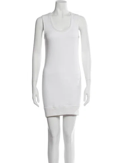 Pre-owned Chanel Vintage Mini Dress In Gray
