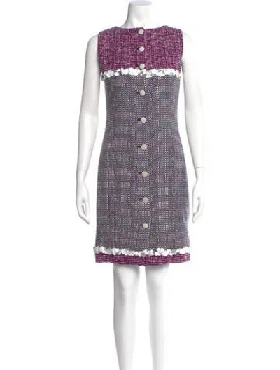 Pre-owned Chanel Vintage Mini Dress In Multi