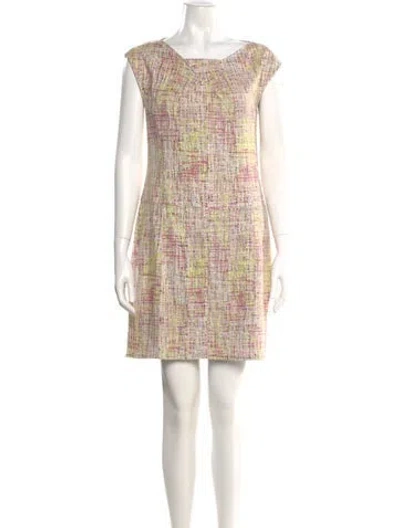 Pre-owned Chanel Vintage Mini Dress In Multi