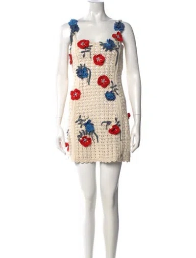 Pre-owned Chanel Vintage Mini Dress In Neutral