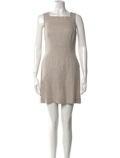 Pre-owned Chanel Vintage Mini Dress In Neutral