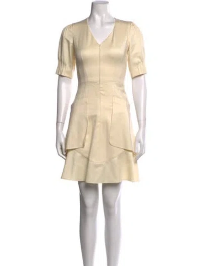 Pre-owned Chanel Vintage Mini Dress In Neutrals