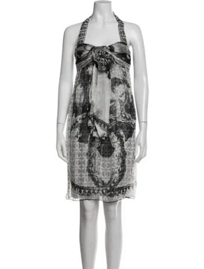 Pre-owned Chanel Vintage Mini Dress In White