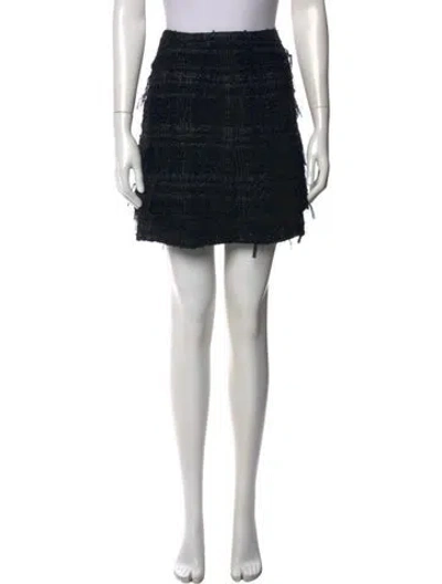 Pre-owned Chanel Vintage Mini Skirt In Black