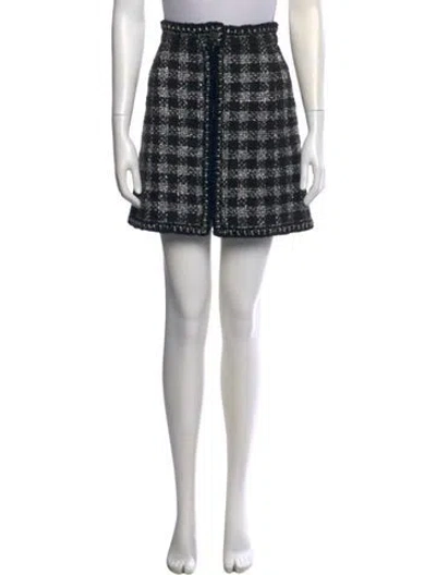 Pre-owned Chanel Vintage Mini Skirt In Black