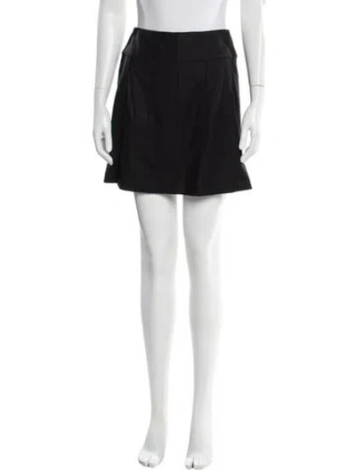 Pre-owned Chanel Vintage Mini Skirt In Black