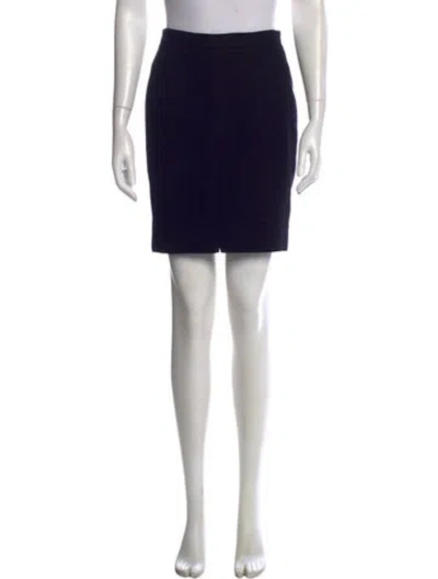 Pre-owned Chanel Vintage Mini Skirt In Black