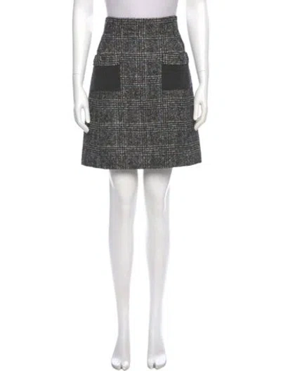 Pre-owned Chanel Vintage Mini Skirt In Black