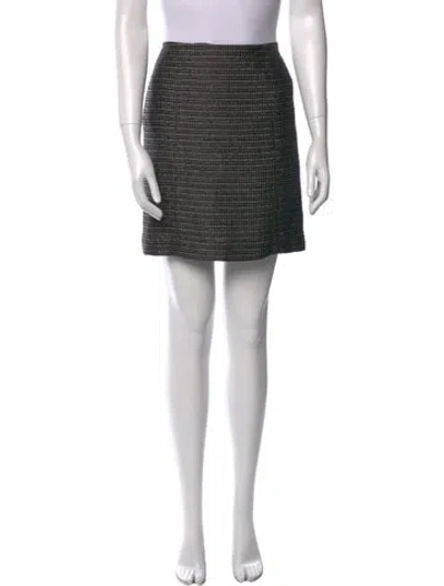 Pre-owned Chanel Vintage Mini Skirt In Black
