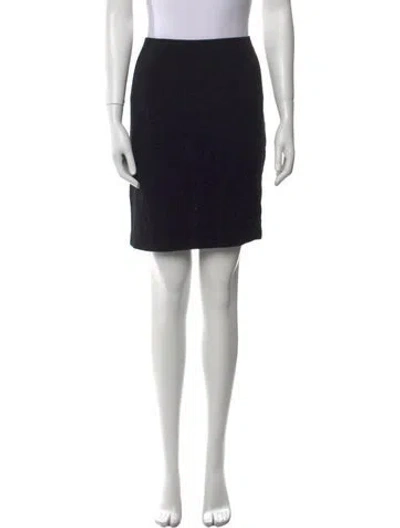 Pre-owned Chanel Vintage Mini Skirt In Black