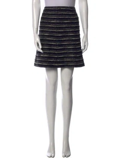 Pre-owned Chanel Vintage Mini Skirt In Black