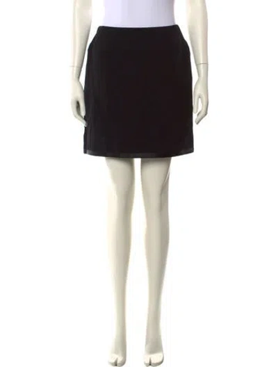 Pre-owned Chanel Vintage Mini Skirt In Black