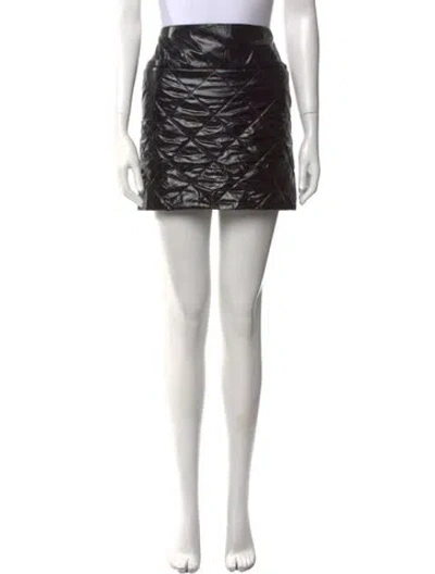 Pre-owned Chanel Vintage Mini Skirt In Black