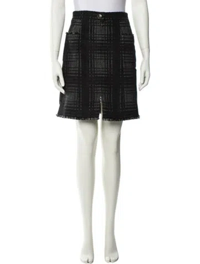 Pre-owned Chanel Vintage Mini Skirt In Black
