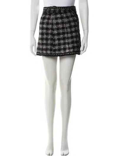 Pre-owned Chanel Vintage Mini Skirt In Black