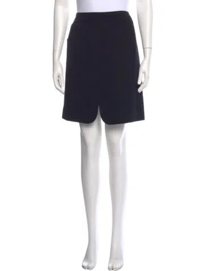 Pre-owned Chanel Vintage Mini Skirt In Black