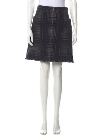 Pre-owned Chanel Vintage Mini Skirt In Black