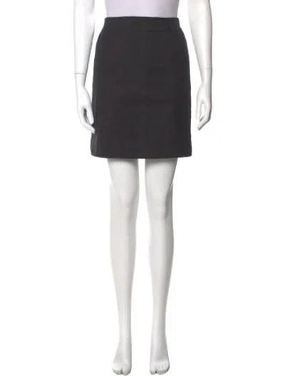 Pre-owned Chanel Vintage Mini Skirt In Black