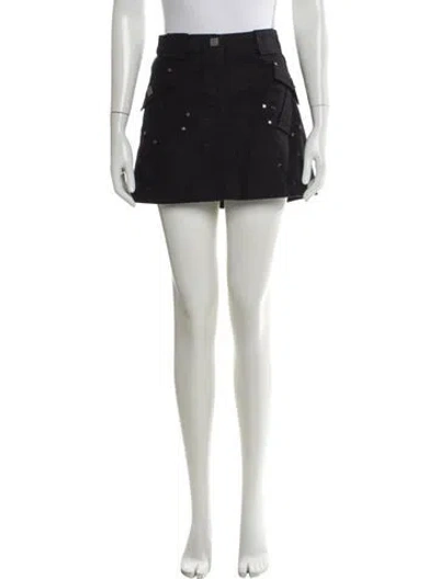 Pre-owned Chanel Vintage Mini Skirt In Black