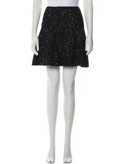 Pre-owned Chanel Vintage Mini Skirt In Black
