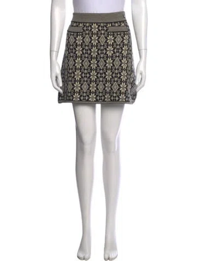 Pre-owned Chanel Vintage Mini Skirt In Black