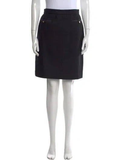 Pre-owned Chanel Vintage Mini Skirt In Black