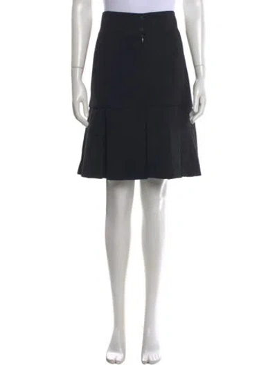 Pre-owned Chanel Vintage Mini Skirt In Black