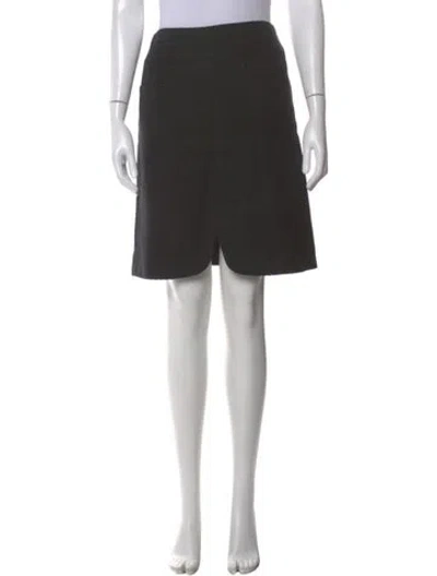 Pre-owned Chanel Vintage Mini Skirt In Black