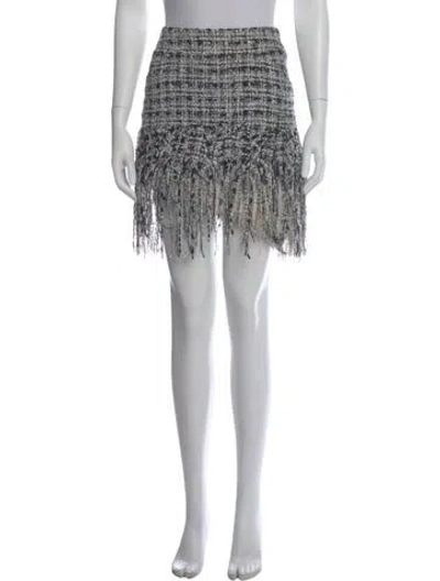 Pre-owned Chanel Vintage Mini Skirt In Black