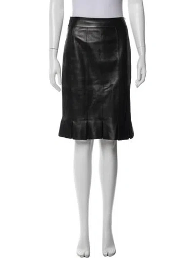 Pre-owned Chanel Vintage Mini Skirt In Black