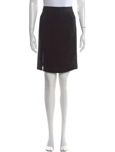 Pre-owned Chanel Vintage Mini Skirt In Black