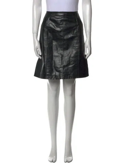 Pre-owned Chanel Vintage Mini Skirt In Black