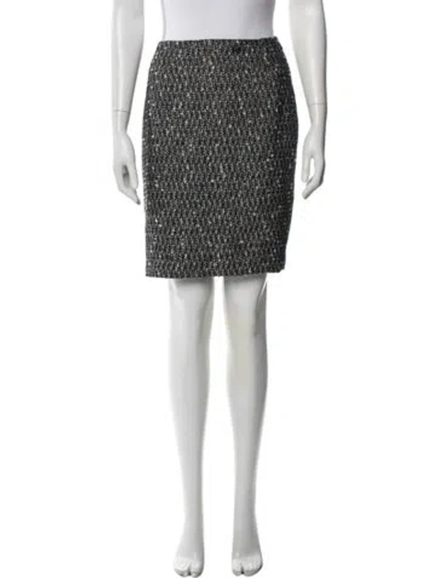 Pre-owned Chanel Vintage Mini Skirt In Black