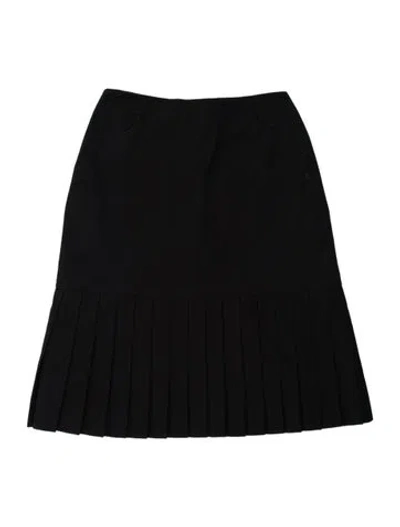 Pre-owned Chanel Vintage Mini Skirt In Black