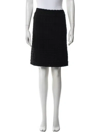 Pre-owned Chanel Vintage Mini Skirt In Black