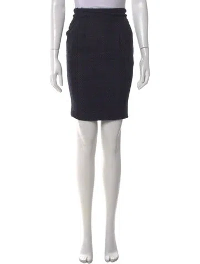 Pre-owned Chanel Vintage Mini Skirt In Black