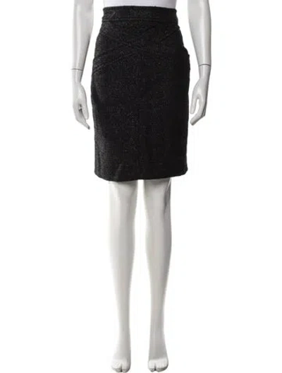 Pre-owned Chanel Vintage Mini Skirt In Black