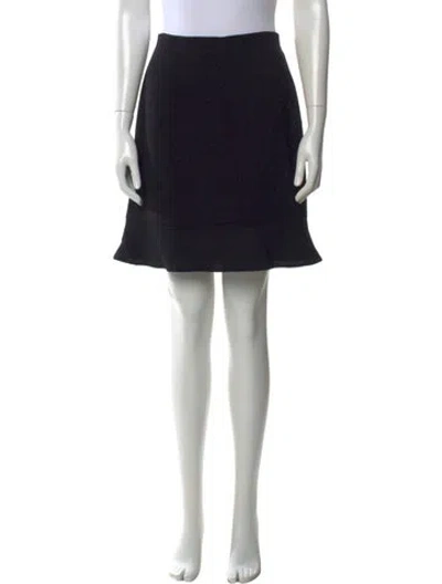 Pre-owned Chanel Vintage Mini Skirt In Black