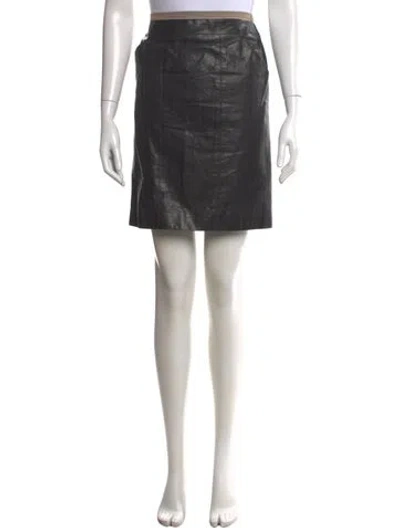 Pre-owned Chanel Vintage Mini Skirt In Black