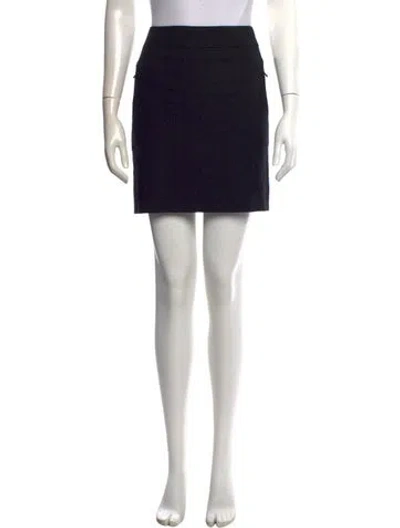 Pre-owned Chanel Vintage Mini Skirt In Black