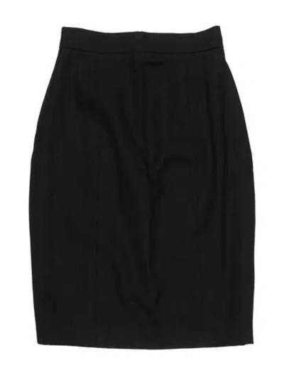 Pre-owned Chanel Vintage Mini Skirt In Black