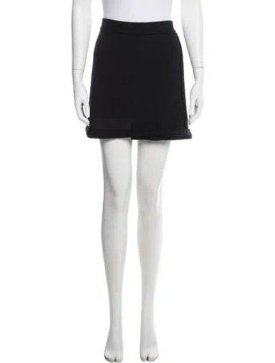 Pre-owned Chanel Vintage Mini Skirt In Black
