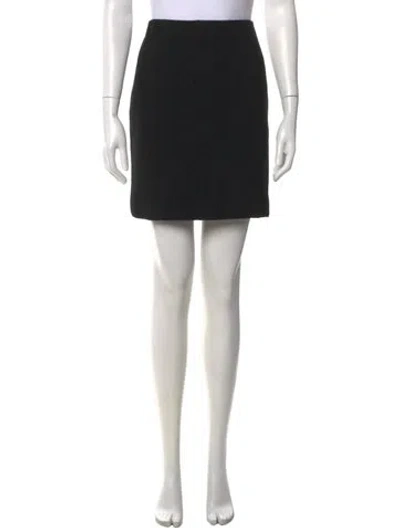 Pre-owned Chanel Vintage Mini Skirt In Black