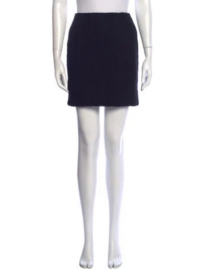 Pre-owned Chanel Vintage Mini Skirt In Black
