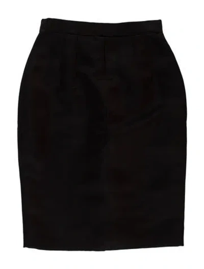 Pre-owned Chanel Vintage Mini Skirt In Black