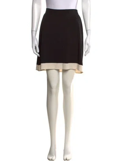 Pre-owned Chanel Vintage Mini Skirt In Black